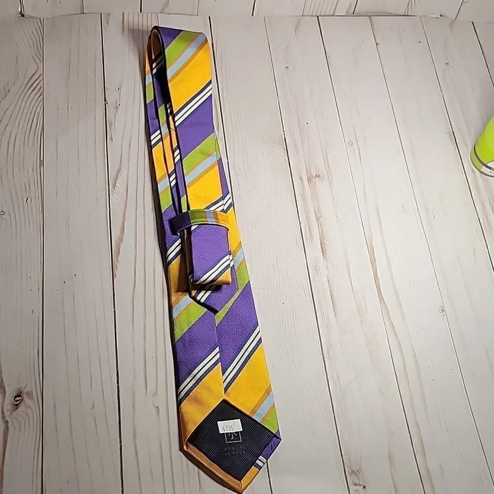 Robert Jensen Colorful Silk Tie New